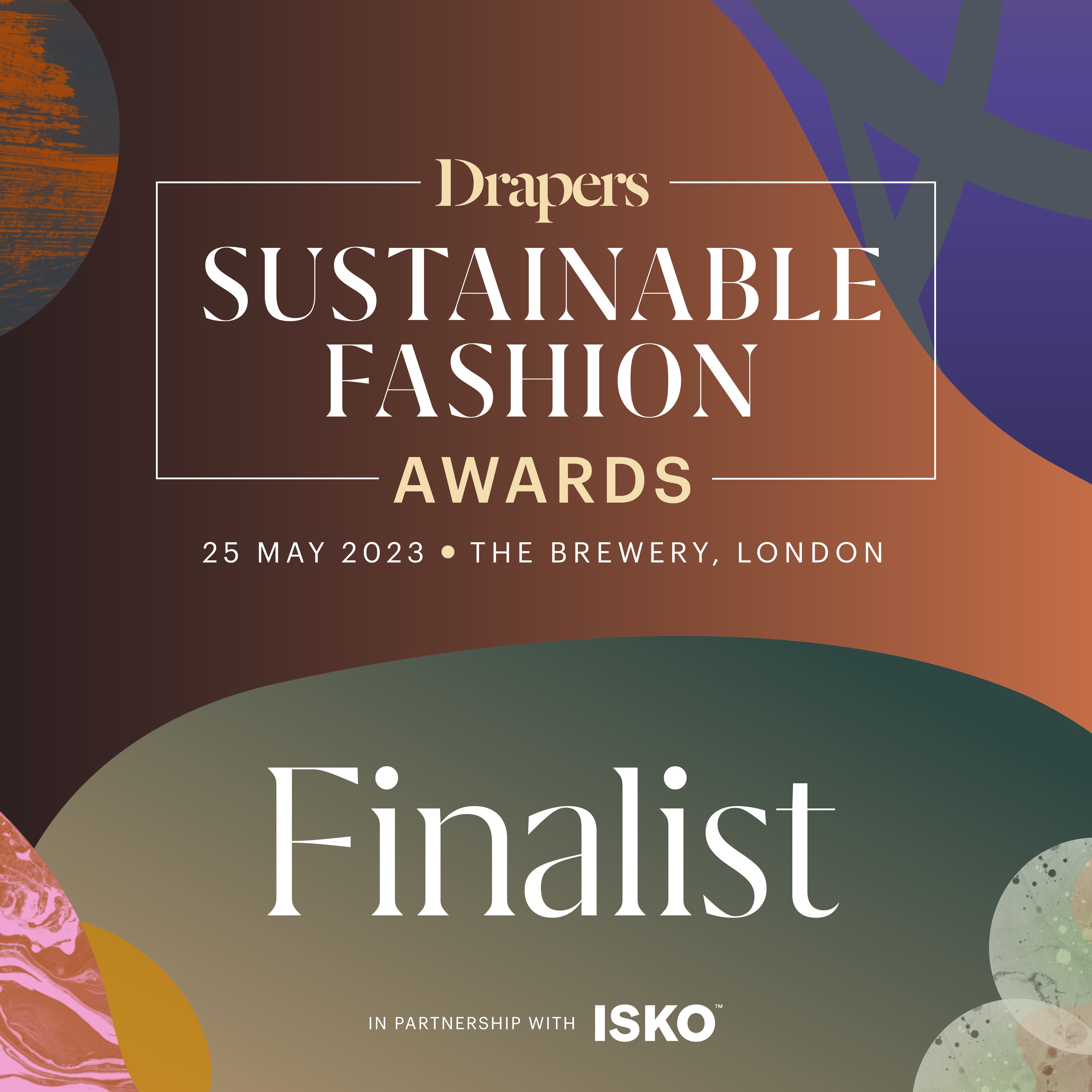 Finalists in the Drapers Sustainable Fashion Awards 2023