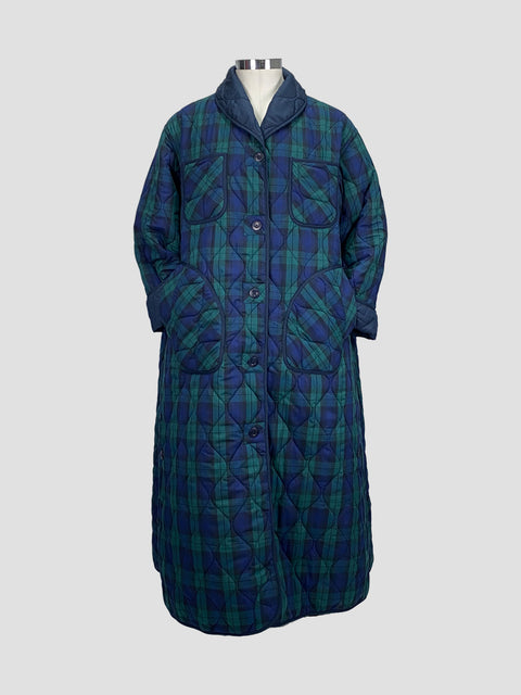 Black Watch Fabric | Front with Pockets | Coaroon Cocoon Coat